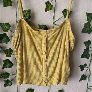 Yellow strappy crop